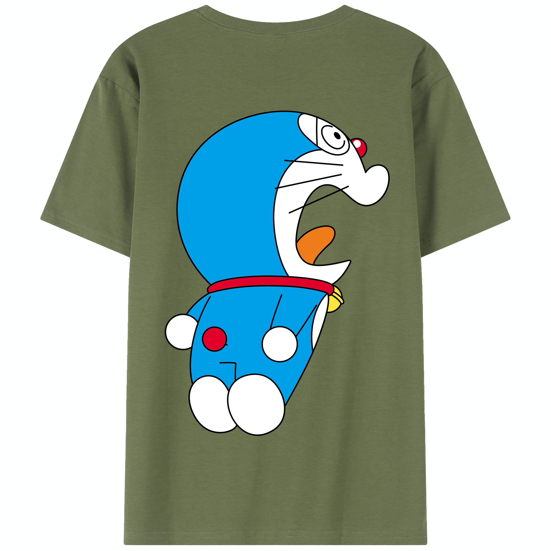（画像用） ドラえもん Doraemon 綿100％半袖Tシャツ（背面プリント）